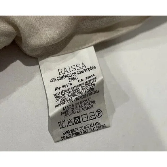 Anthropologie Raissa Skirt Boho High Low Ivory Preppy Vacay Retro Medium NWT - Picture 12 of 15